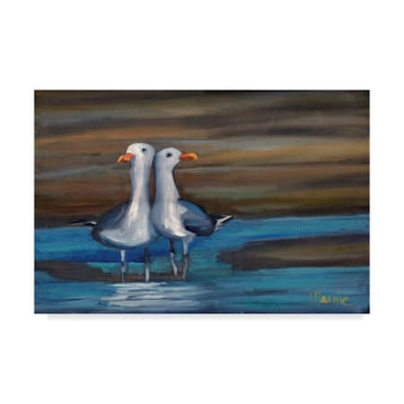 Marnie Bourque 'Lovebirds' Canvas Art,30x47